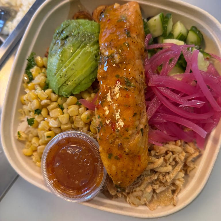 Our signature salmon bowl