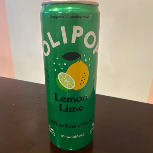 Olipop lemon Lime.