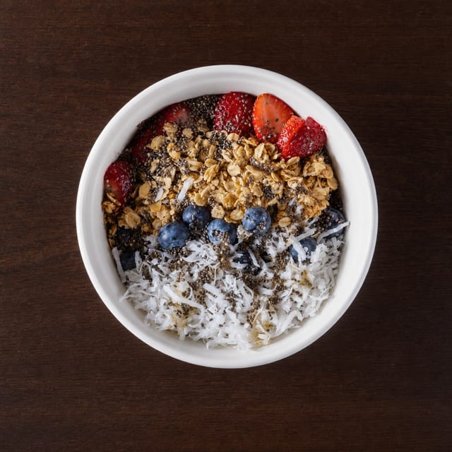 Almond Butter Acai Bowl.