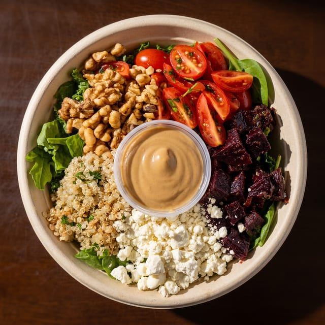 Beet & Goat Cheese Salad.